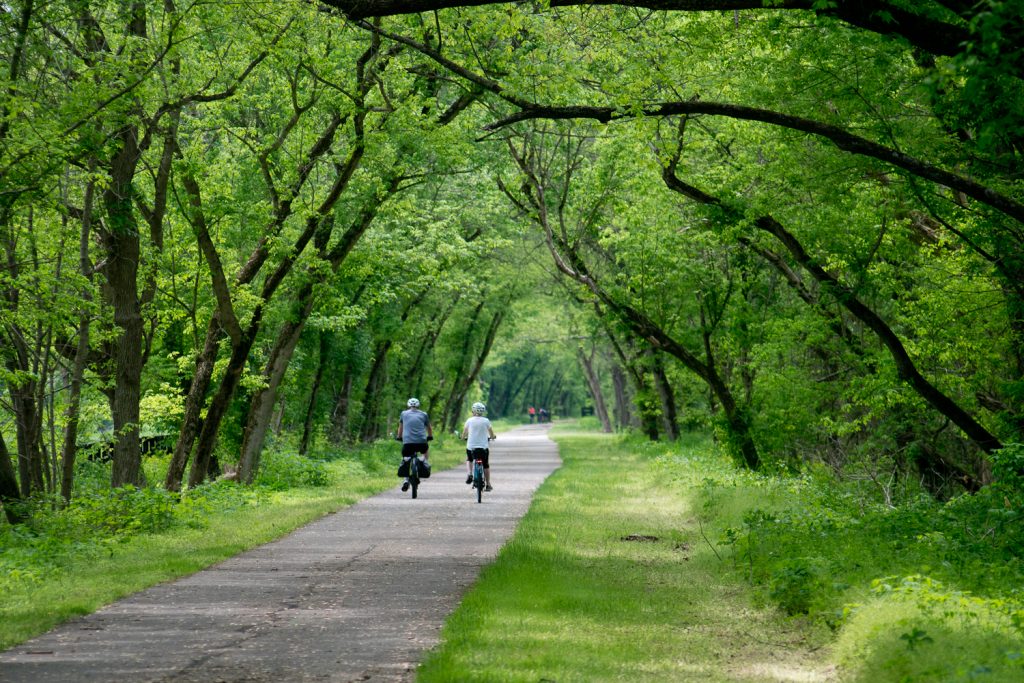 Riding on the Popular Little Miami River Scenic Trail